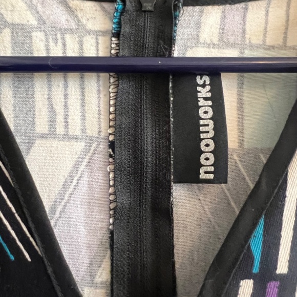 Nooworks Geometric Fit & Flare Dress - Size M - Picture 2 of 6